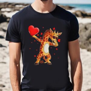 Valentine T Shirt Giraffe Lover Turtle Funny Dab Dance Valentine Day Giraffe Lover T Shirts Valentine Day Shirt 2 poj2fx.jpg
