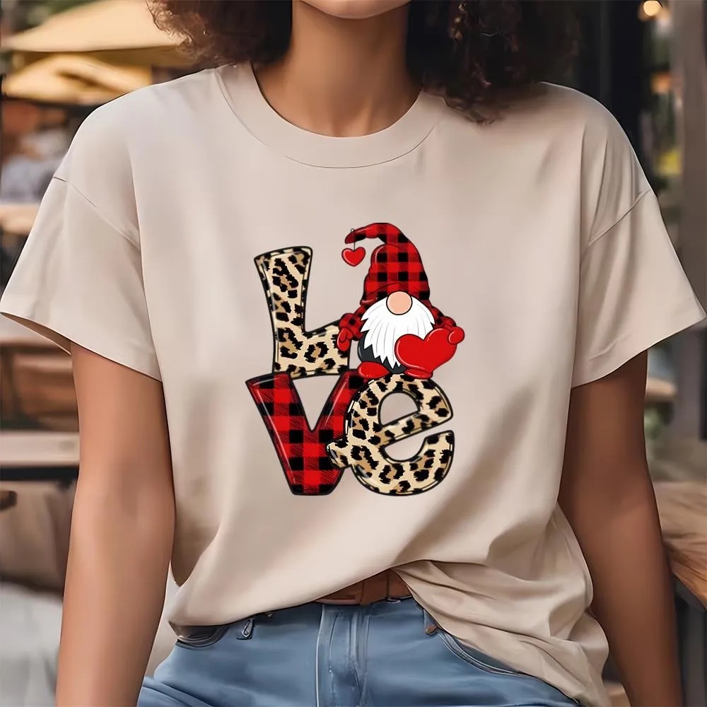 Valentine T-Shirt, Gnome Love Magnet Happy Valentine Day T-Shirt, Valentine Day Shirt