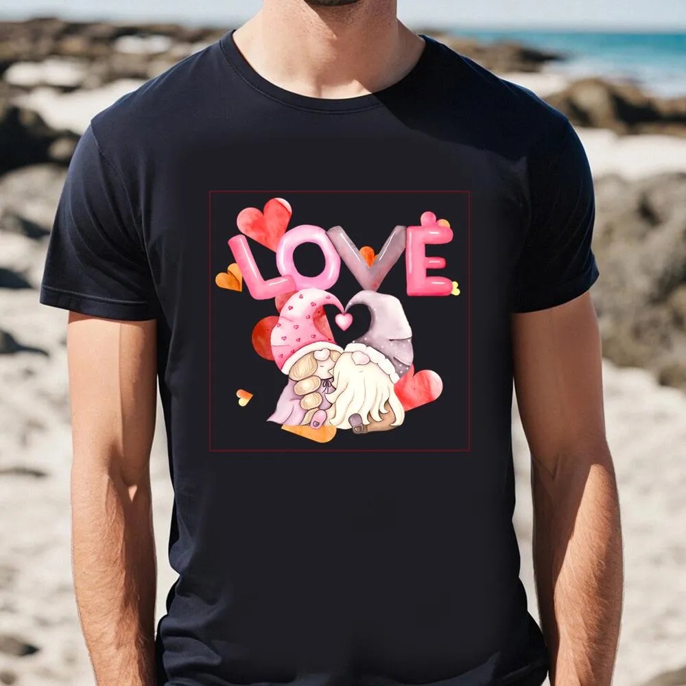 Valentine T-Shirt, Gnomes In Frame Valentine T-Shirt, Valentine Day Shirt