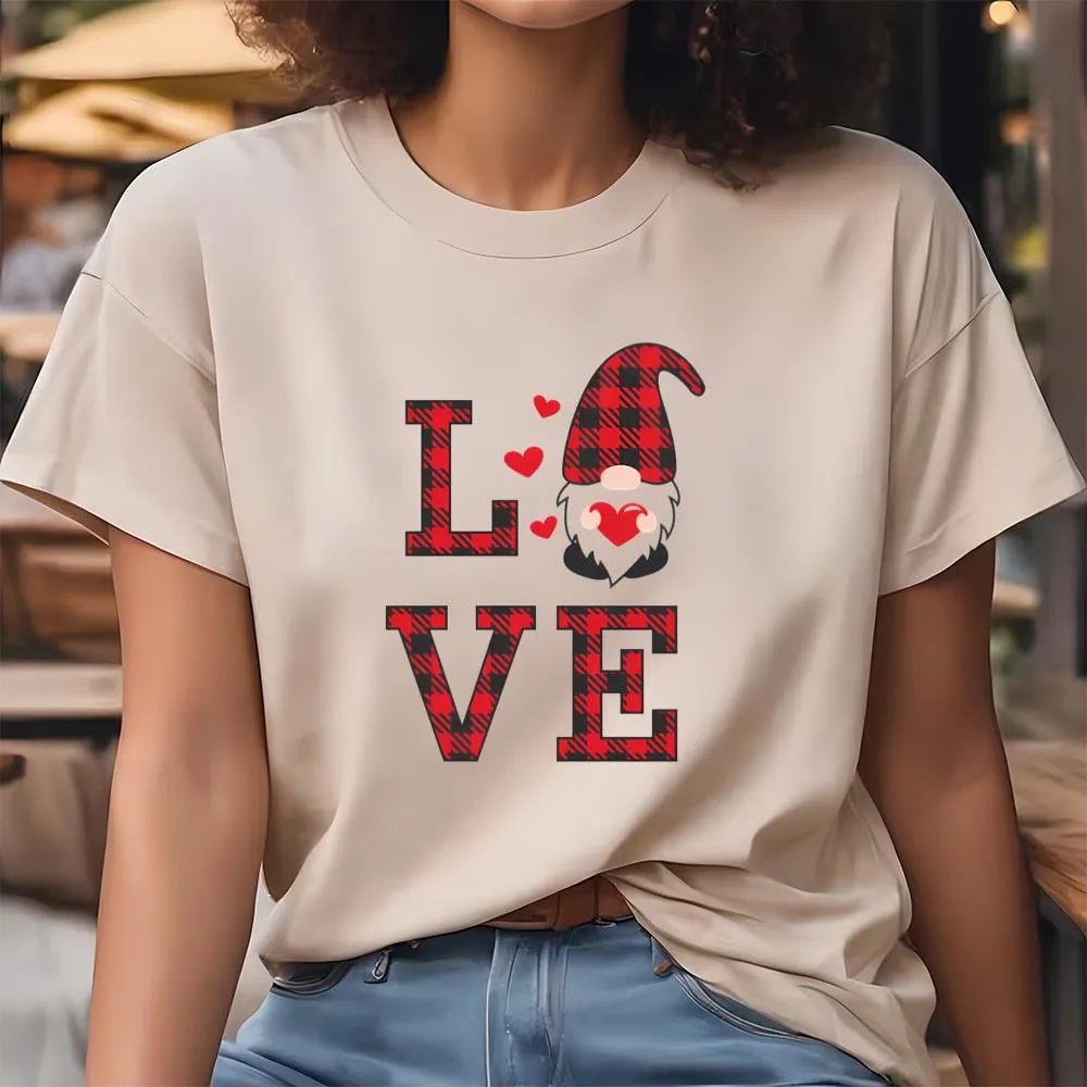 Valentine T-Shirt, Gnomes Love valentine Day T-Shirt, Valentine Day Shirt