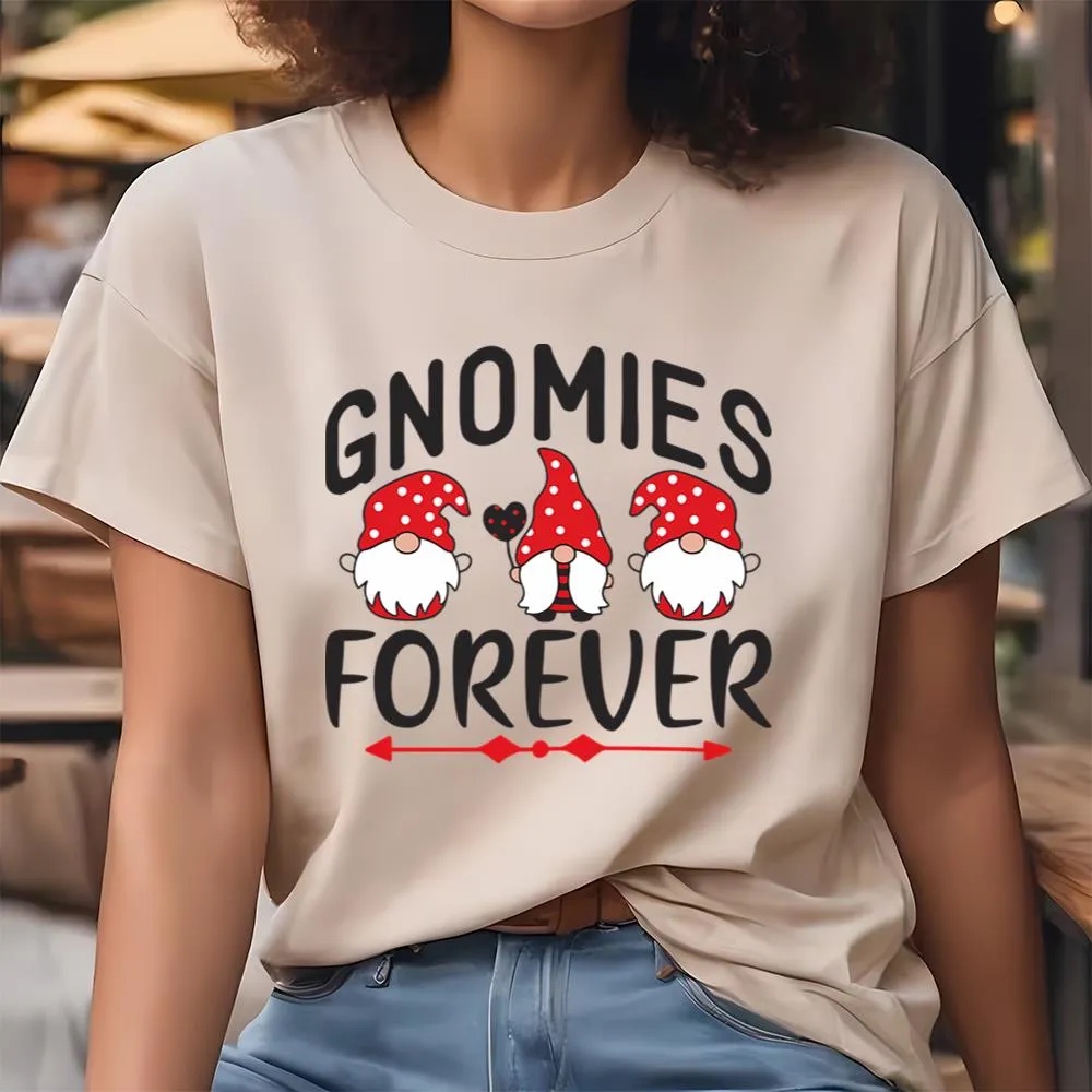 Valentine T-Shirt, Gnomies Forever Valentine T-Shirt, Valentine Day Shirt