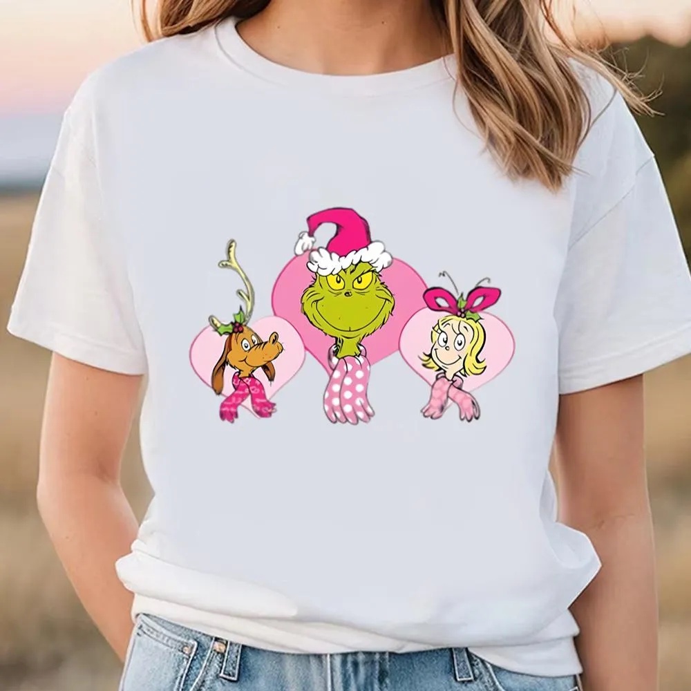 Valentine T-Shirt, Grinch And Max Dog Disneyland Matching Valentine Shirt, Valentine Day Shirt