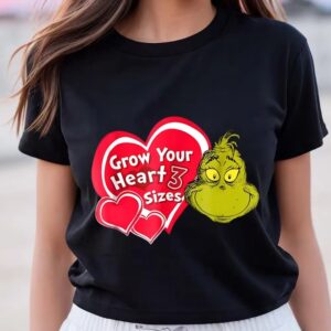 Valentine T-Shirt, Grinch Grow Your Heart Valentine…