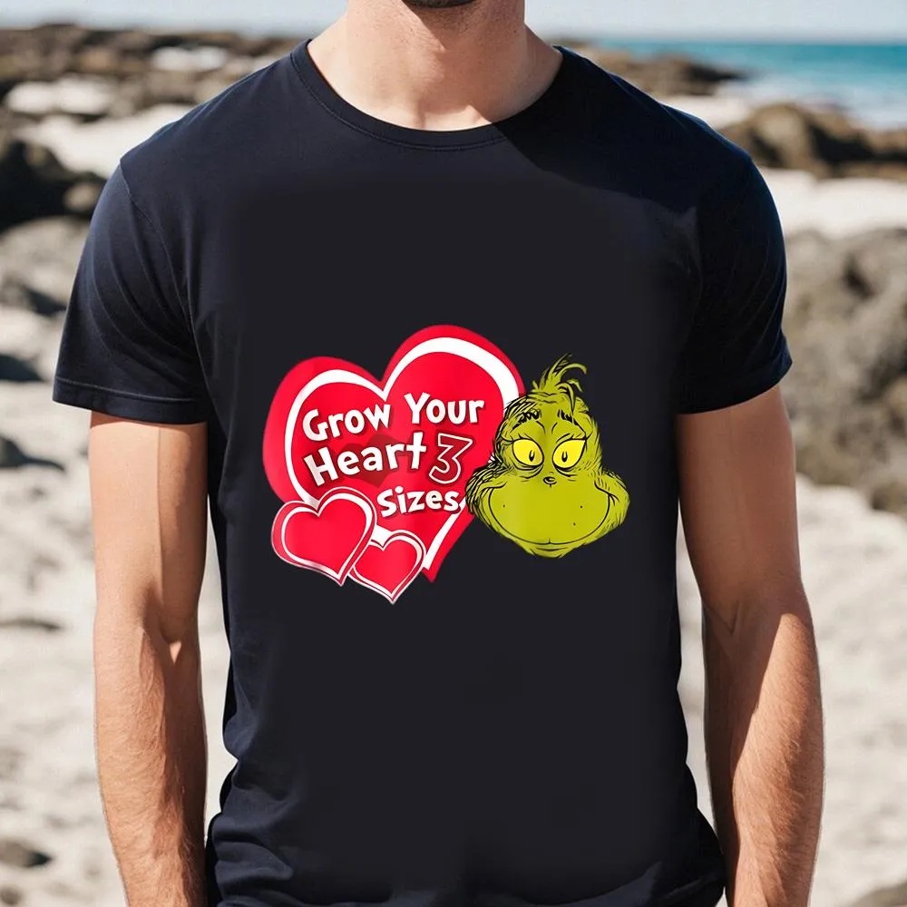 Valentine T-Shirt, Grinch Grow Your Heart Valentine T-Shirt, Valentine Day Shirt