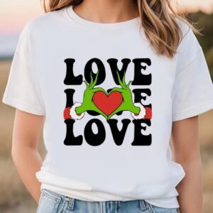 Valentine T-Shirt, Grinch Valentine Grinch Love Hand…