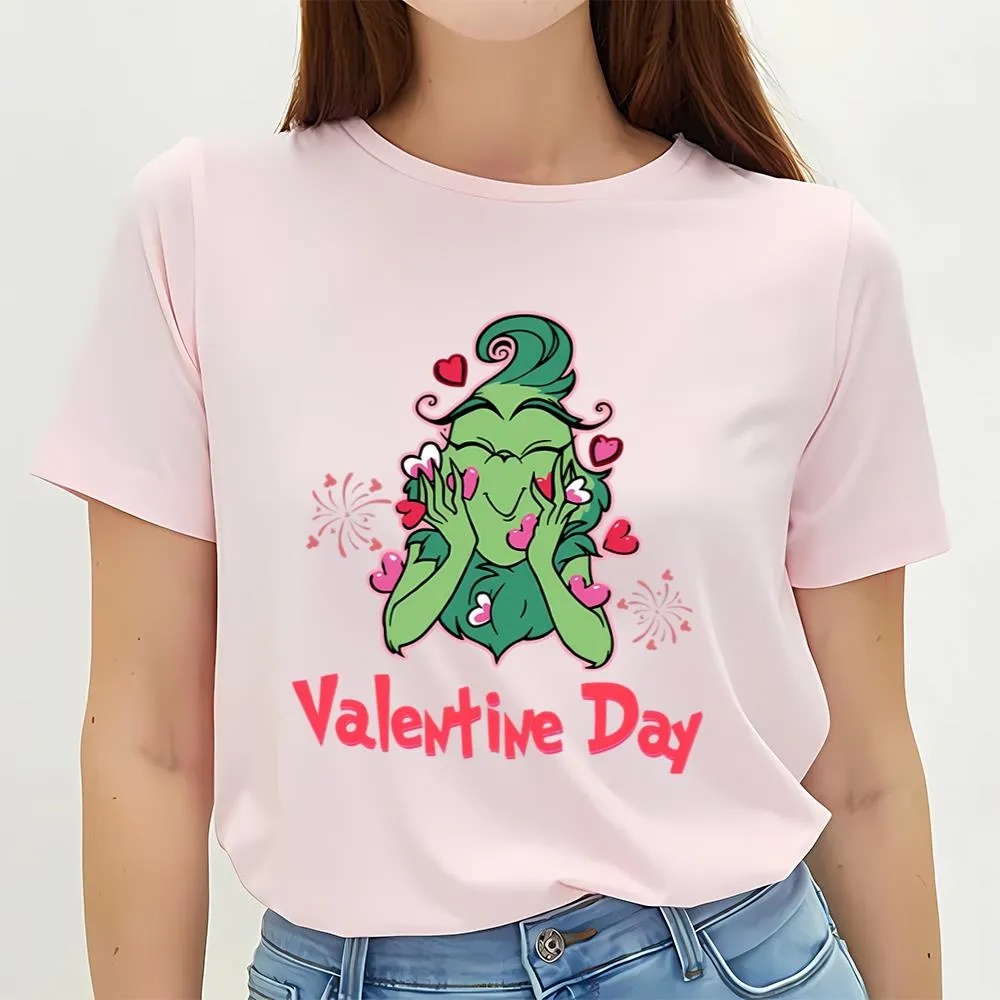 Valentine T-Shirt, Grinch’s Valentine Day Shirt Gift For Lover, Valentine Day Shirt
