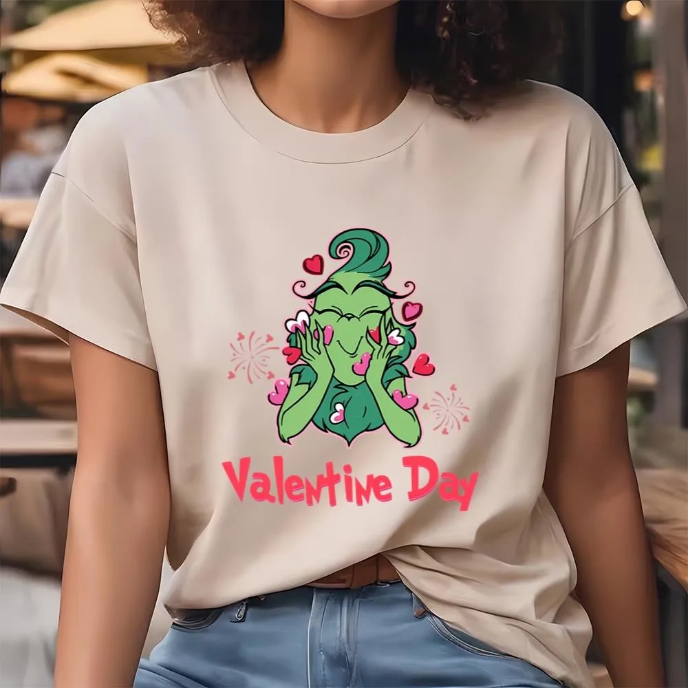 Valentine T-Shirt, Grinch’s Valentine Day Shirt Gift For Lover, Valentine Day Shirt