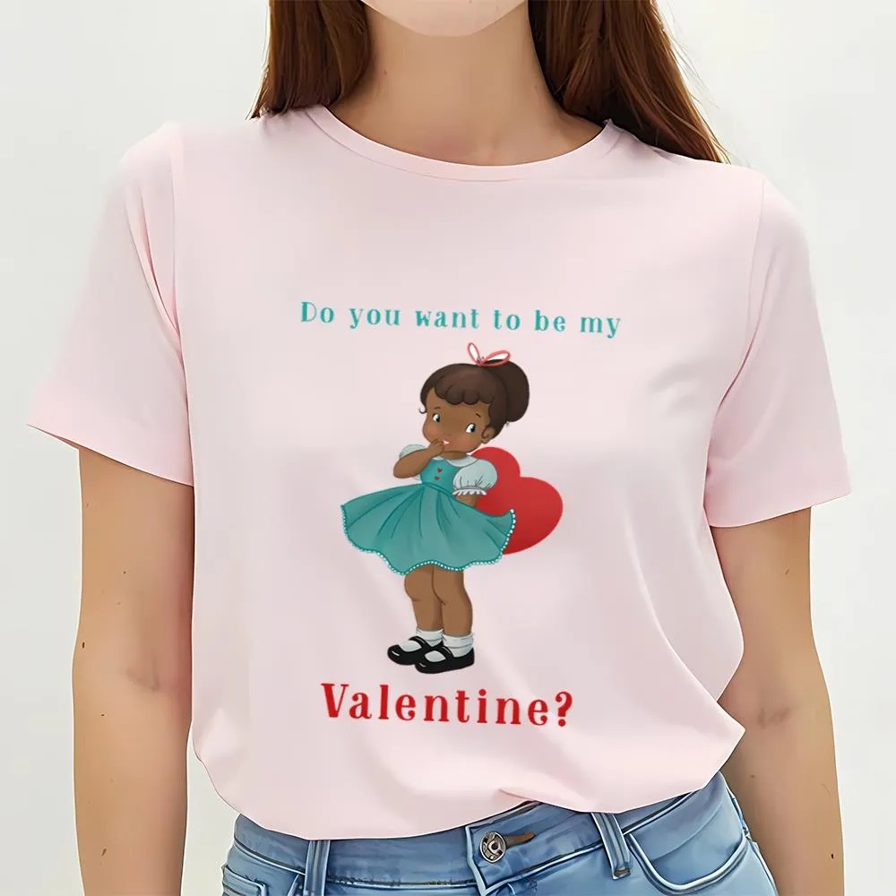 Valentine T-Shirt, Happy Valentine Day Do You Want To Be My Valentine T-Shirt, Valentine Day Shirt