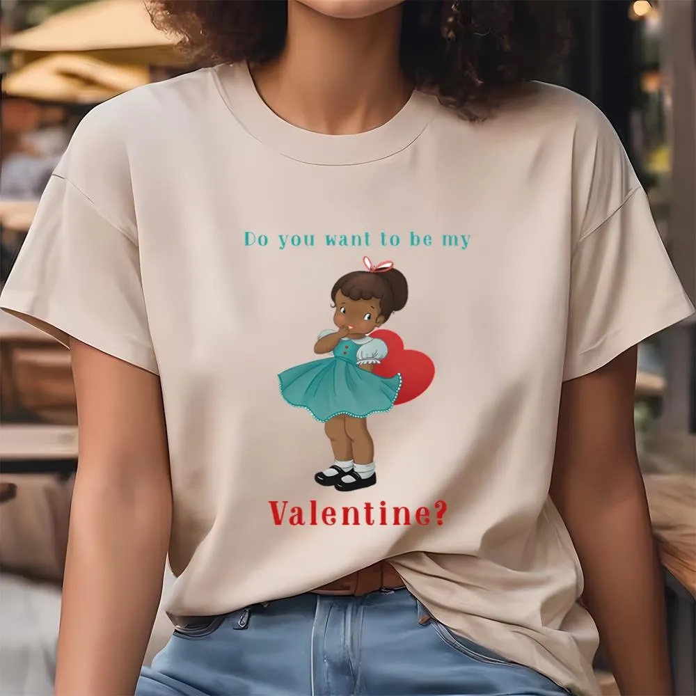 Valentine T-Shirt, Happy Valentine Day Do You Want To Be My Valentine T-Shirt, Valentine Day Shirt
