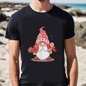 Valentine T Shirt Happy Valentine Day Gnome With Leopard Sunflower Valentine T Shirt 2 nkgtqh.jpg