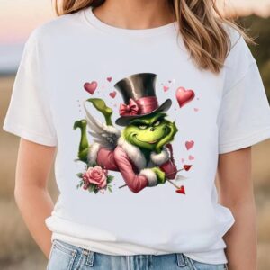 Valentine T-Shirt, Happy Valentine Grinch With Rose…