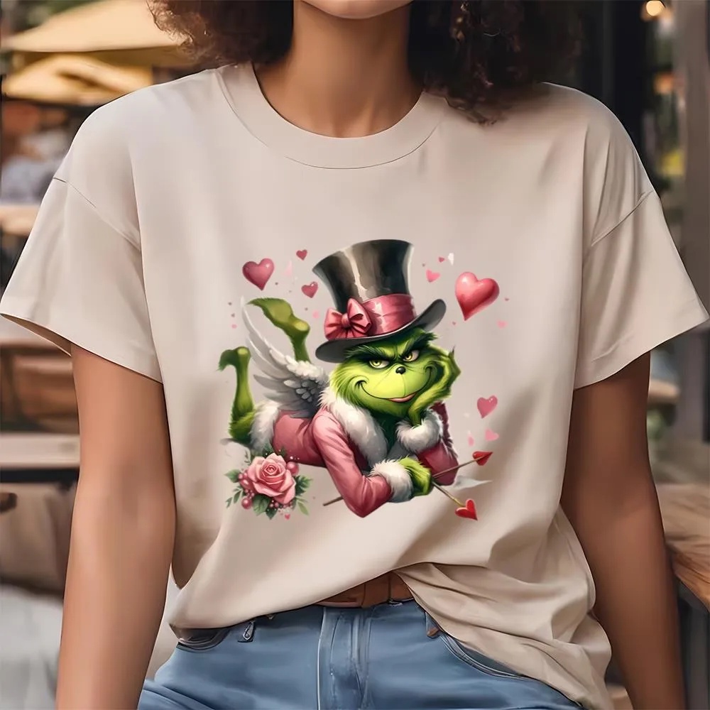 Valentine T-Shirt, Happy Valentine Grinch With Rose Shirt, Valentine Day Shirt