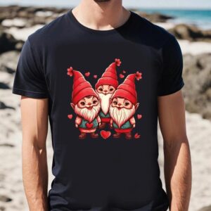 Valentine T Shirt Happy Valentines Day For Women With Gnomes T Shirt Valentine Day Shirt 2 faczp5.jpg