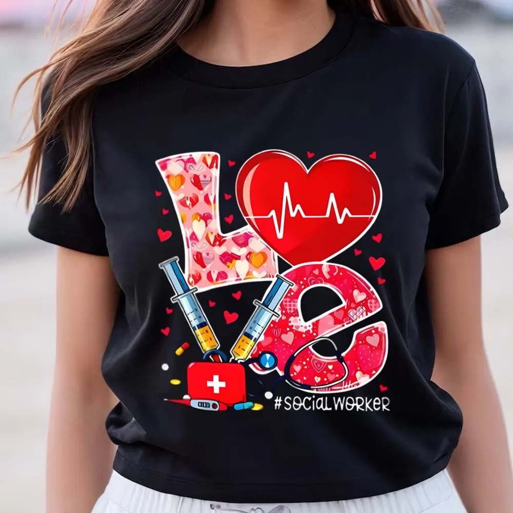 Valentine T-Shirt, Healthcare Worker Registered Nurse, Valentine Shirt, Valentine Day Shirt