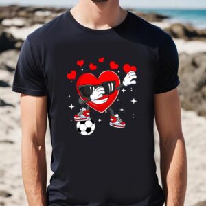 Valentine T Shirt Heart Dab Dance With Soccer Ball Valentines Day Boys Kids Premium T Shirt Valentine Day Shirt 2 xuc3tn.jpg