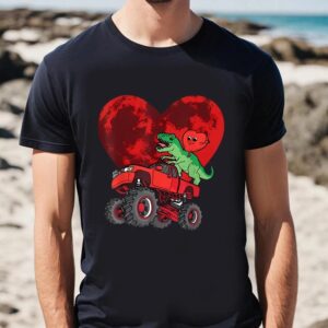 Valentine T Shirt Heart Dinosaur Riding Monster Truck Valentines Day Moon Shirt Valentine Day Shirt 2 scx3da.jpg