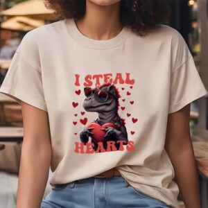 Valentine T Shirt Heart Thief Dinosaur Valentine Day T Shirt Valentine Day Shirt 4 evdxlx.jpg