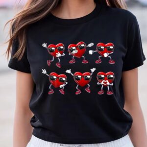 Valentine T-Shirt, Hearts Dancing Dance Valentines Day…