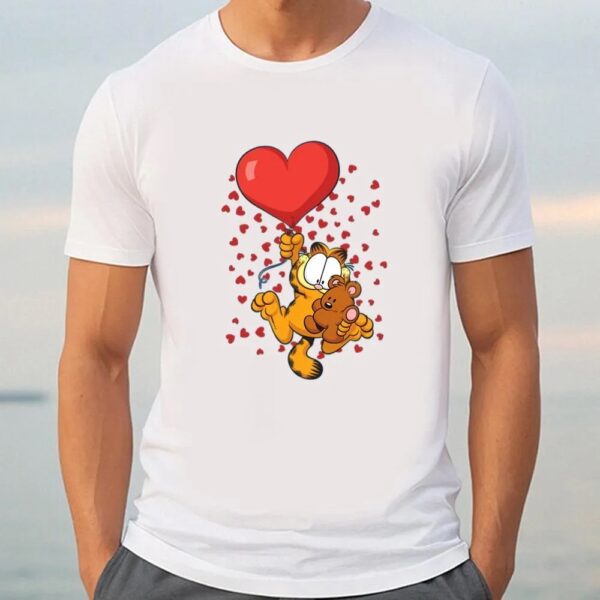 Valentine T-Shirt, High On Love Garfield ValentineT-Shirt, Valentine Day Shirt