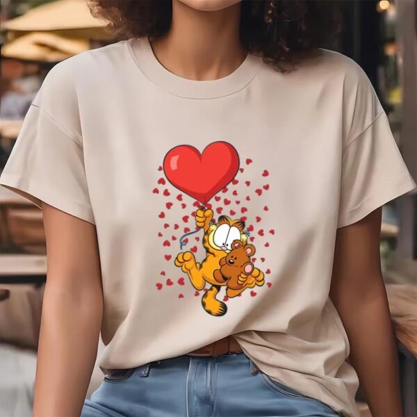 Valentine T-Shirt, High On Love Garfield ValentineT-Shirt, Valentine Day Shirt