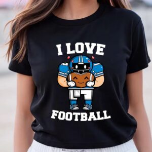 Valentine T-Shirt, I Love Football Valentine Day…