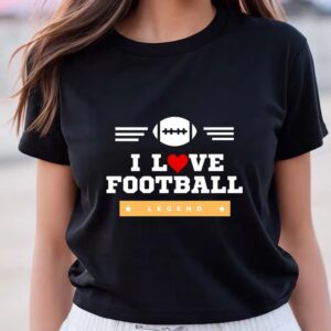 Valentine T-Shirt, I Love Football Valentine T-Shirt,…