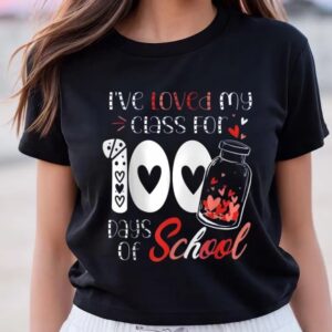 Valentine T Shirt I Loved My Class For 100 Days Of School Valentine s Day Red Heart T Shirt Valentine Day Shirt 1 gae2be.jpg