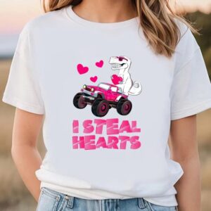 Valentine T Shirt I Steal Hearts Dinosaur Valentines Day T Shirt For Couple Valentine Day Shirt 1 chksez.jpg