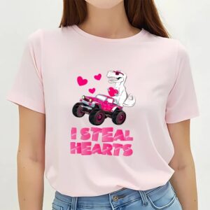 Valentine T Shirt I Steal Hearts Dinosaur Valentines Day T Shirt For Couple Valentine Day Shirt 2 btdssz.jpg