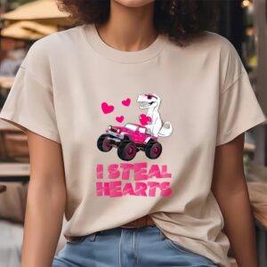 Valentine T Shirt I Steal Hearts Dinosaur Valentines Day T Shirt For Couple Valentine Day Shirt 4 lahams.jpg