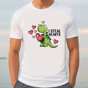 Valentine T Shirt I Steal Hearts Dinosaur Valentines Day T Shirt Valentine Day Shirt 3 ynxwrd.jpg