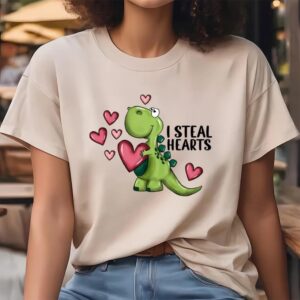 Valentine T Shirt I Steal Hearts Dinosaur Valentines Day T Shirt Valentine Day Shirt 4 hztw3h.jpg