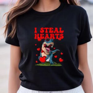 Valentine T Shirt I Steal Hearts Valentines Day Cute Dinosaur T Shirt Valentine Day Shirt 1 y9owxj.jpg