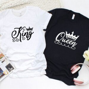 Valentine T-Shirt, Matching Outfits Set, Adorable King…