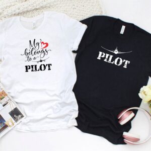Valentine T-Shirt, Matching Outfits Set, Adorable Pilot…