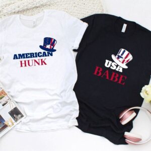 Valentine T-Shirt, Matching Outfits Set, American Hunk…