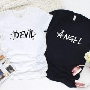 Valentine T-Shirt, Matching Outfits Set, Angel &…