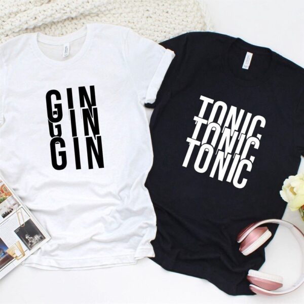 Valentine T-Shirt, Matching Outfits Set, Couples & Besties Fun Matching Outfits Gin Tonic Ideal Bff Presents & Couple Treats