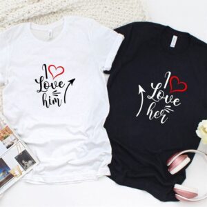 Valentine T-Shirt, Matching Outfits Set, Cute Couples…