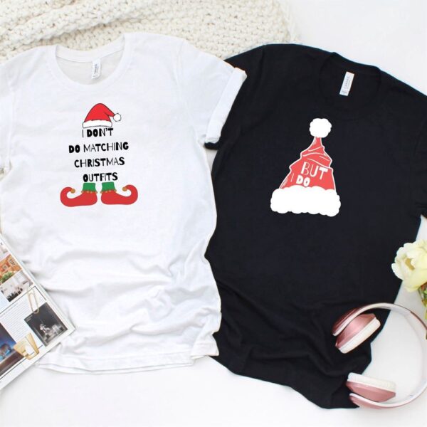 Valentine T-Shirt, Matching Outfits Set, Festive His & Hers Matching Outfits With Santa Slogan Ideal Set For Christmas Couples