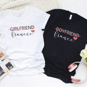 Valentine T-Shirt, Matching Outfits Set, Girlfriend Fiancee…
