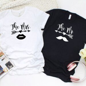 Valentine T-Shirt, Matching Outfits Set, Just Married…