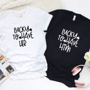 Valentine T-Shirt, Matching Outfits Set, Lucky To…