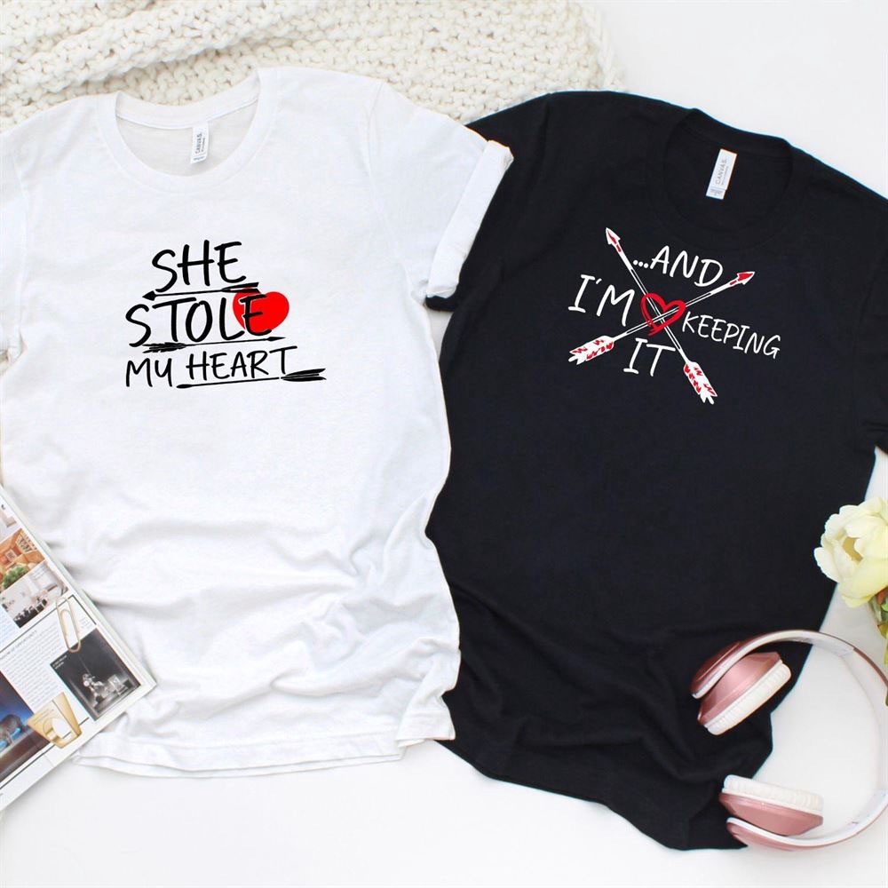 Valentine T-Shirt, Matching Outfits Set, Matching Couple Valentines Day Gifts Funny Outfits For Boyfriend And Girlfriend
