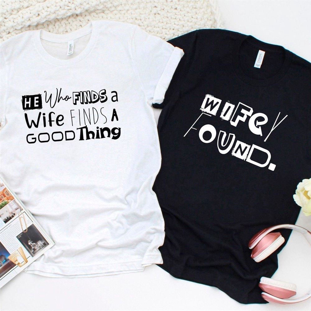 Valentine T-Shirt, Matching Outfits Set, Matching Couples Outfits Wifey Found Tops, Anniversary Sets & More