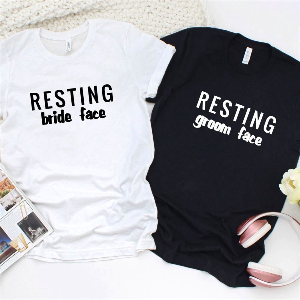 Valentine T-Shirt, Matching Outfits Set, Matching Outfits Set Resting Bridegroom Face, Ideal Honeymoon Gift