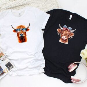 Valentine T-Shirt, Matching Outfits Set, Patriotic Highland…