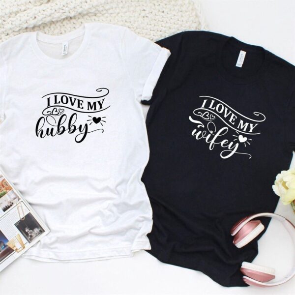 Valentine T-Shirt, Matching Outfits Set, Red Hot Matching Outfits For Couples Exhibit Your Love With Hubby & Wifey Gift Set