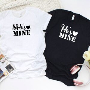Valentine T-Shirt, Matching Outfits Set, Shes Mine,…
