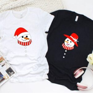 Valentine T-Shirt, Matching Outfits Set, Snowman Couple…
